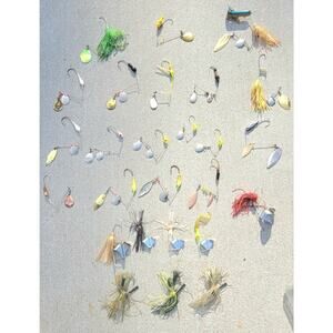 Bulk Lot Of Pre Owned Spinnerbait, Buzzbaits, Flipping Jigs Great For Bass 60+